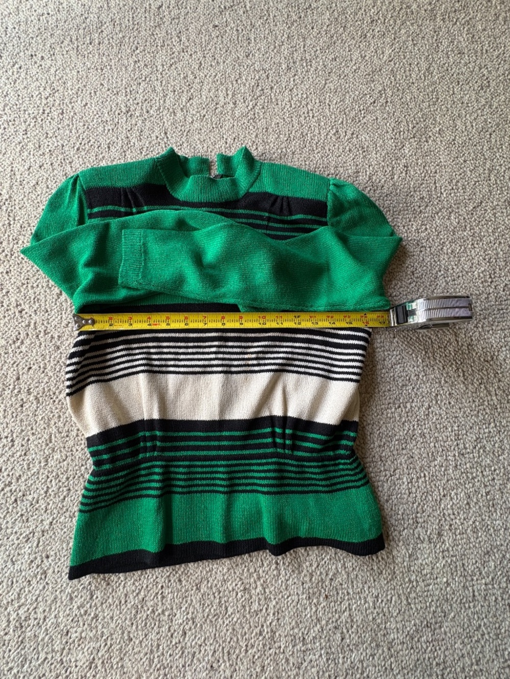 Vintage St John Santana Knit Skirt Set M Belted 80s Dynasty Office Siren Chic - Picture 6 of 15